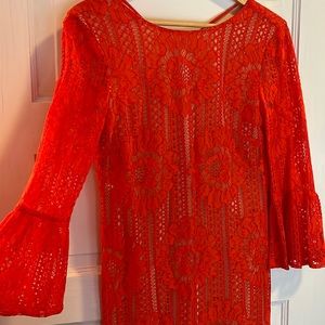 Endless Rose Medium orange mini dress